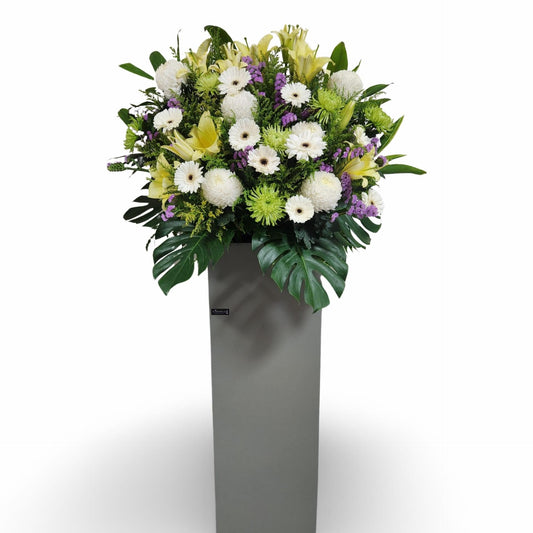 🕊️ Peaceful Paradise - Sympathy Flower Stand - Flowerplus.Co
