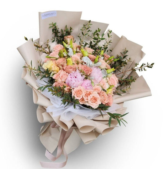 Caramel Latte bouquet - Flowerplus.Co