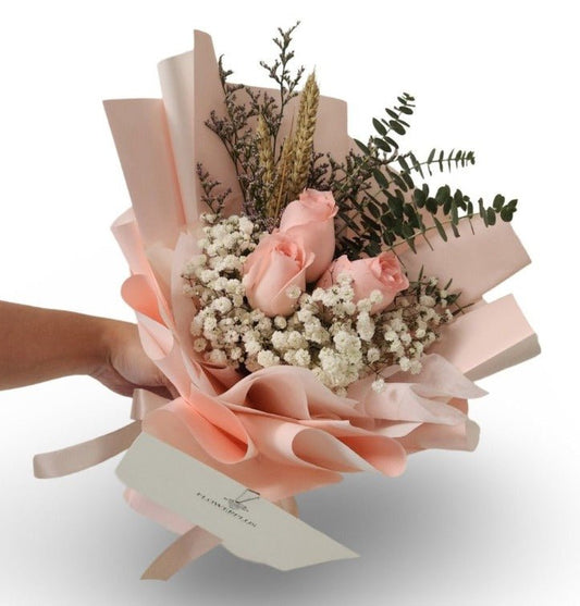 Gavrila Bouquet - ( Pink Rose ) ONLY SELF COLLECTION - Flowerplus.Co