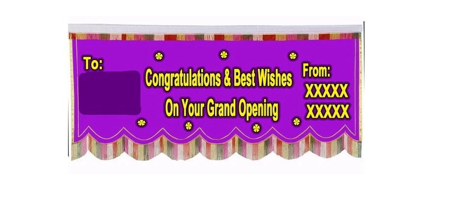 Opening Banner. 8尺横彩. - Flowerplus.Co