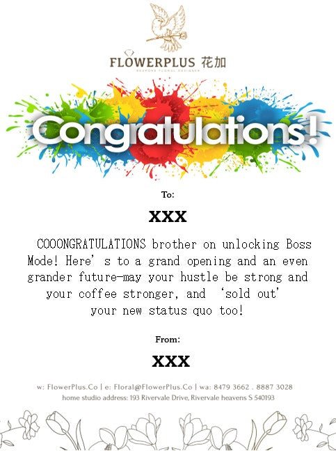 Majestic Success Grand Opening Flowers Stand - Flowerplus.Co