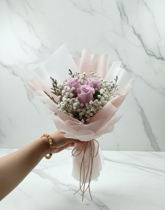 Ready made “ I Love You / 我爱你 ” — 3-Stalk Rose Bouquet