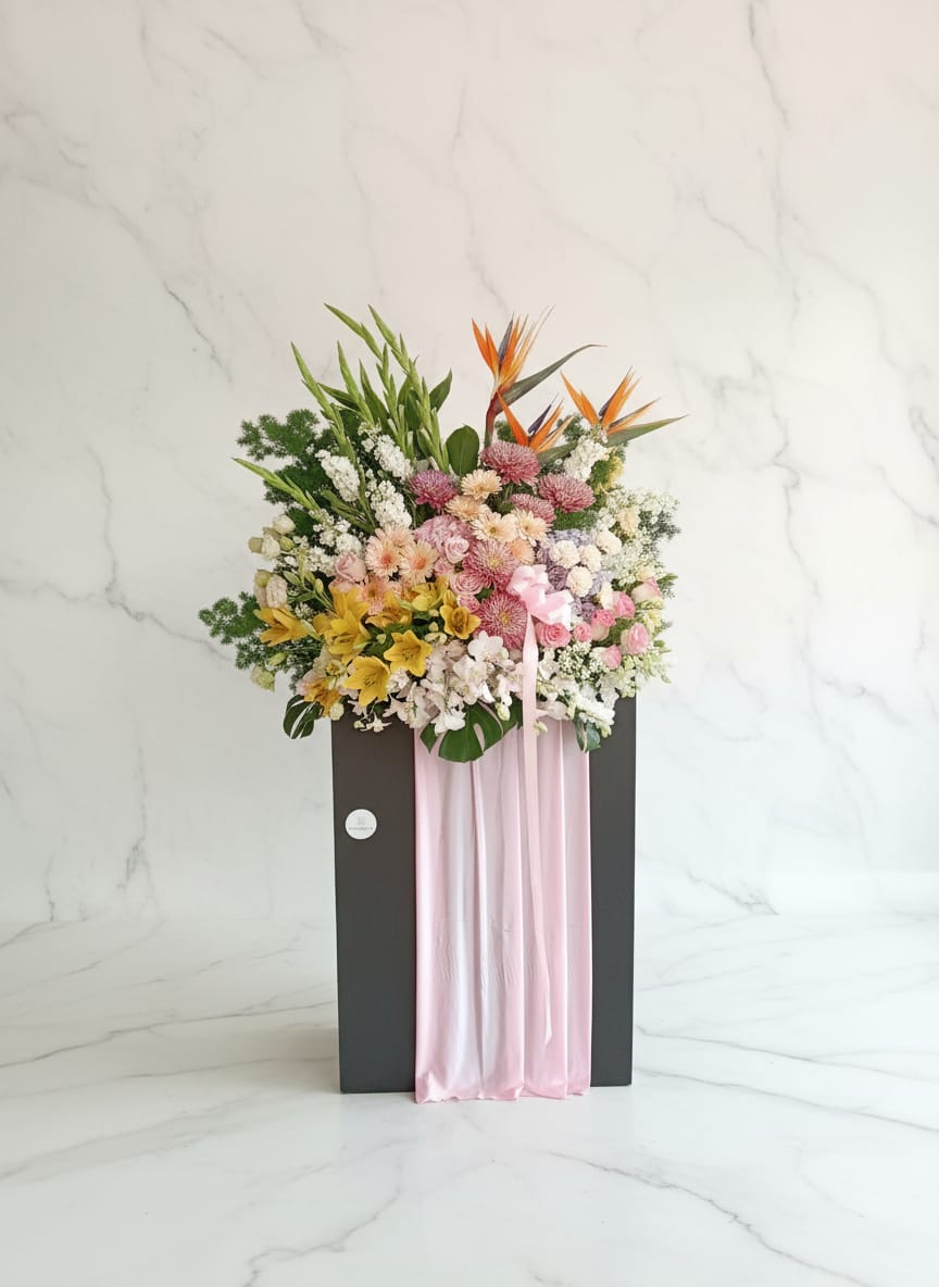 Heaven & Earth Funeral Sympathy flowers Stand