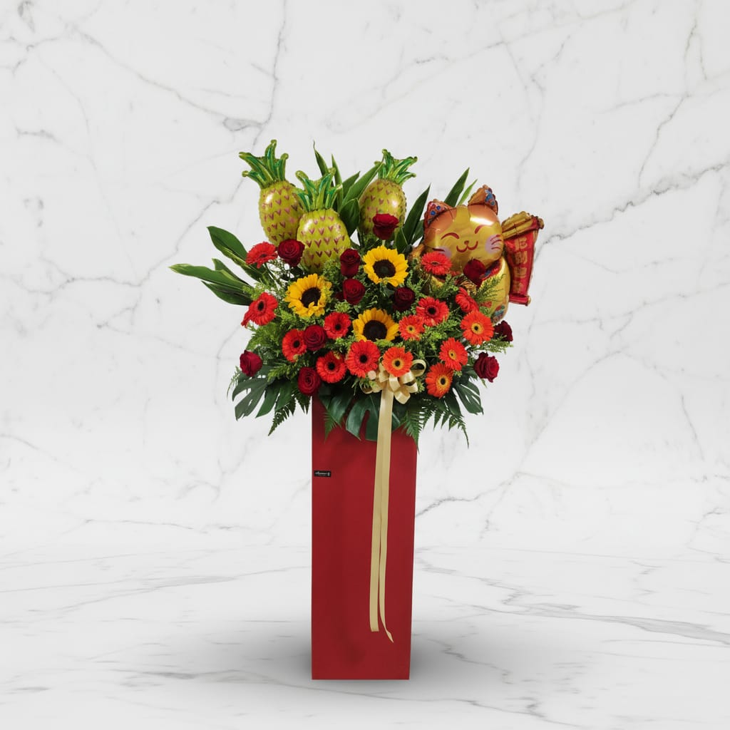 Thriving Wealth Grand Opening Floral Stand