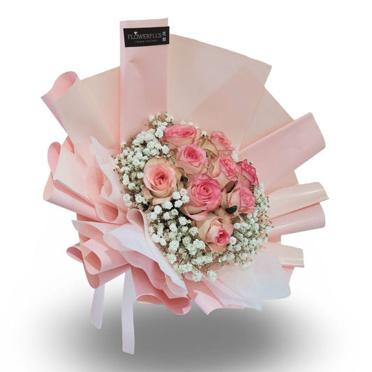 Classic two-tone pink rose - Flowerplus.Co