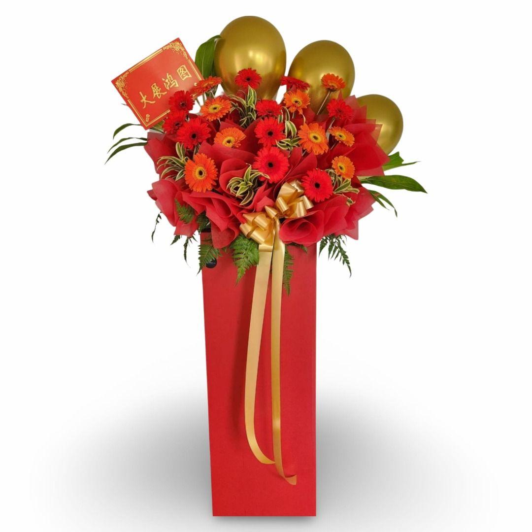 Fiery Passion Grand Opening Floral Stand - Flowerplus.Co
