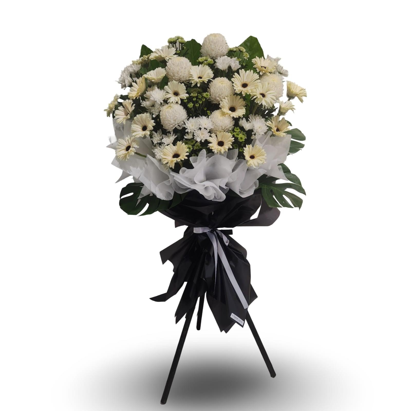 🕊️ Victorious Life ( tripod stand ) - Sympathy Flower Stand - Flowerplus.Co