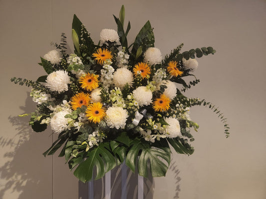 🕊️ Tranquil Solace  - Sympathy Flower Stand