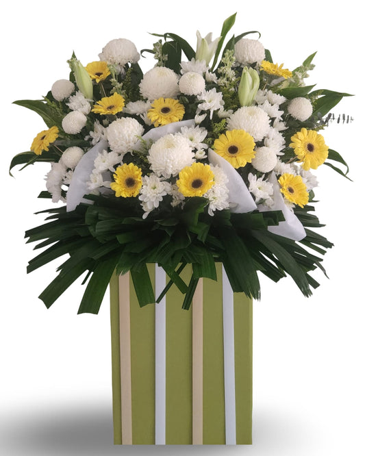 🕊️ Graceful Solace - Sympathy Flower Stand