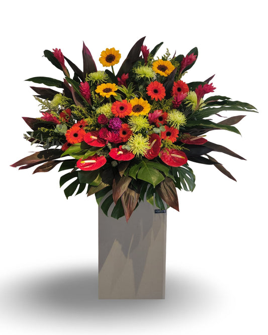 Faithful Success Opening Floral Stand