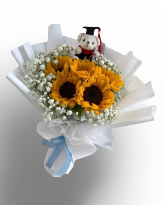 Graduation Sunflower bouquet
