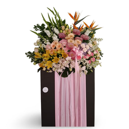Heaven & Earth Funeral Sympathy flowers Stand