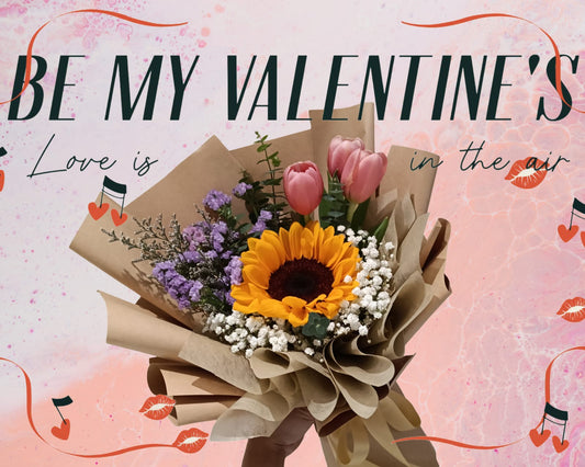 Sunny Meadows w Tulips - Be My Valentine's