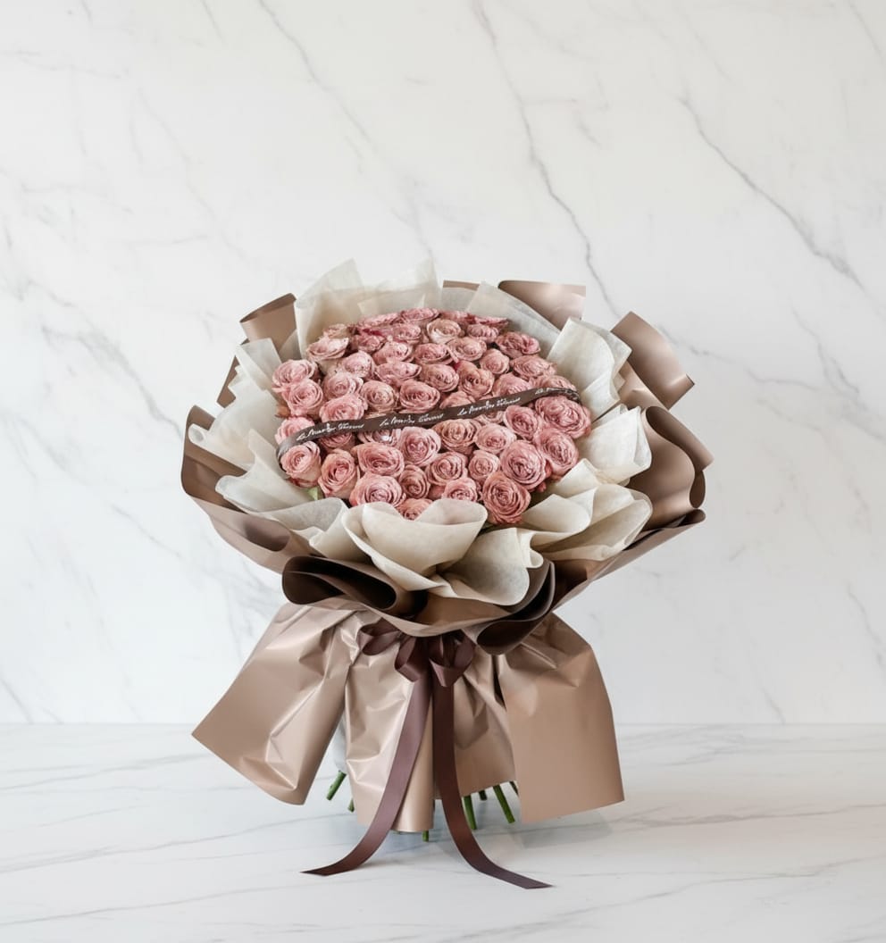 50/ 99 cappuccino roses Bouquet ( best seller )