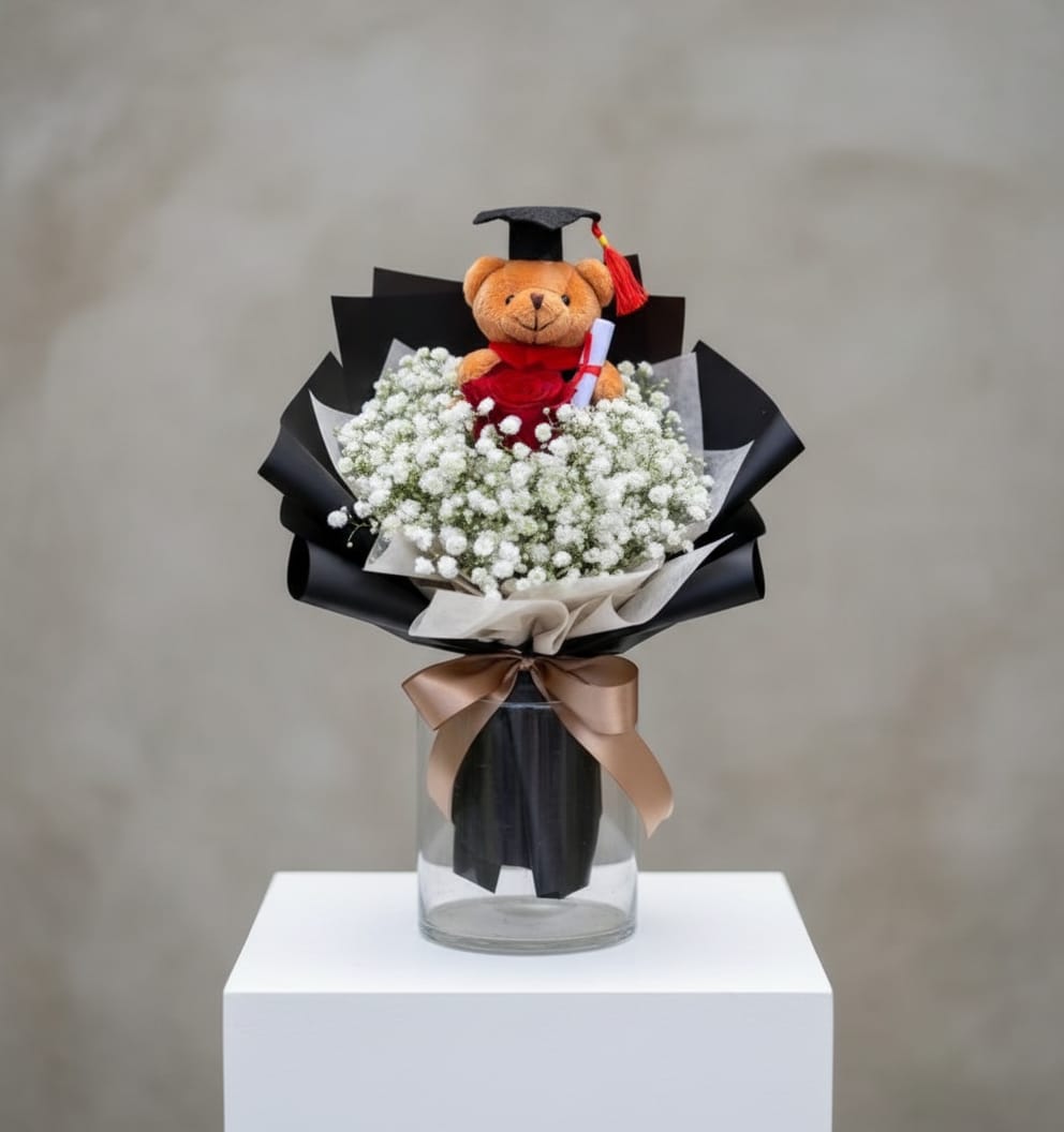 Mini Roses Graduation Bouquet  - ONLY SELF COLLECTION
