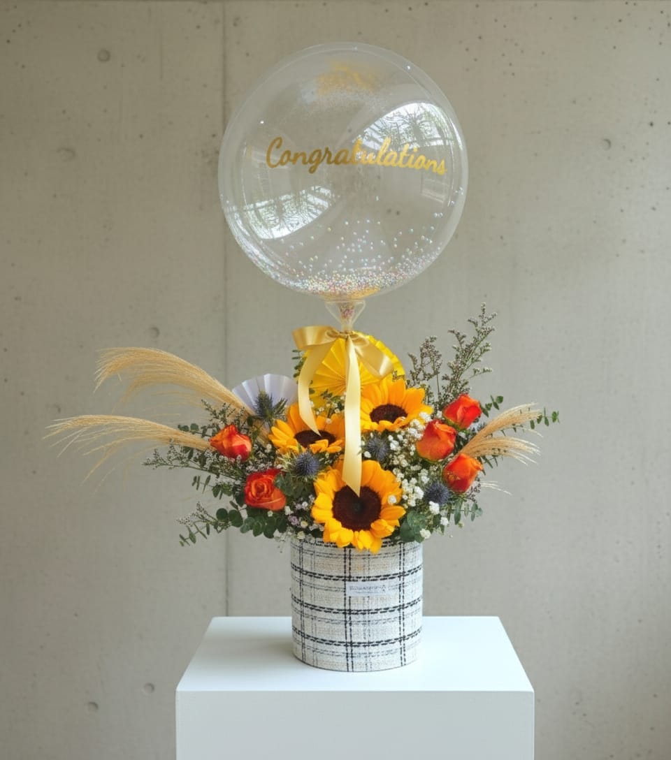 Hot Air Balloons - Bloomy Days Surprise Birthday Gift Bundle FNB