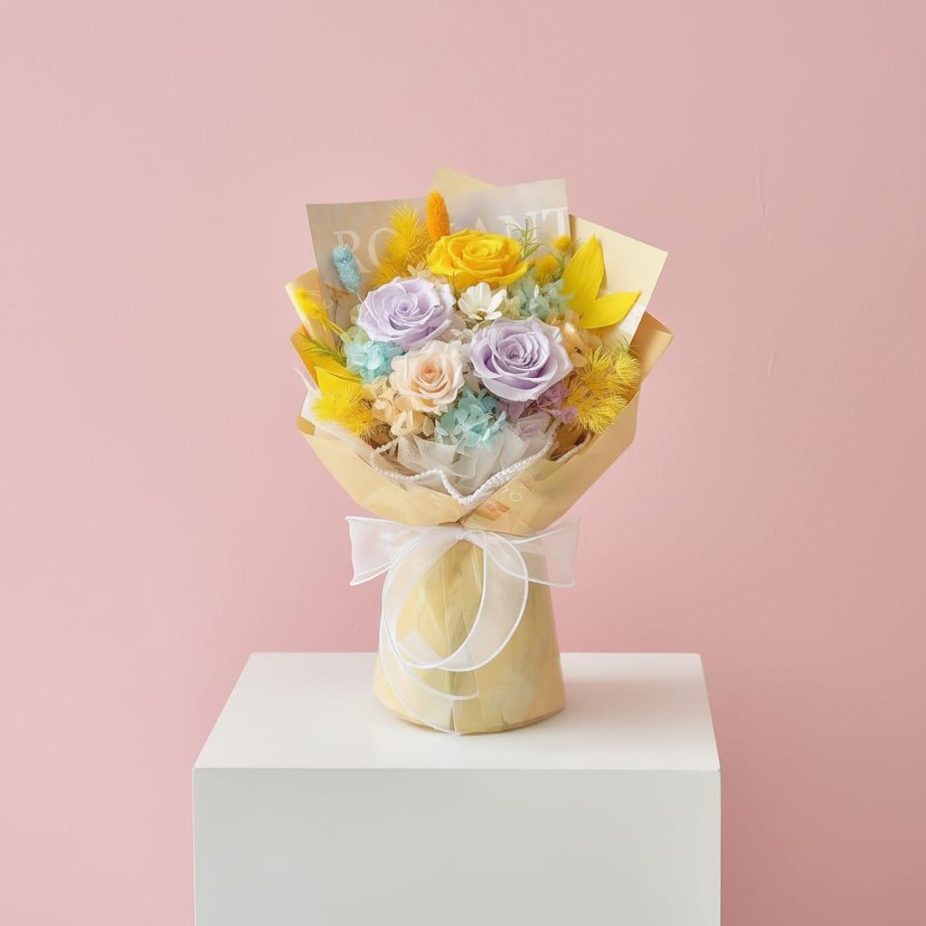 Pastel Symphony (Preserved Flowers) - Be My Valentine's