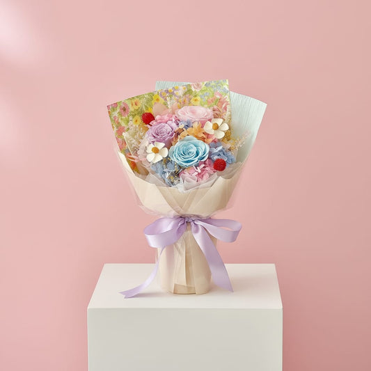 Blushing Bloom  (Preserved Flowers) - Be My Valentine's