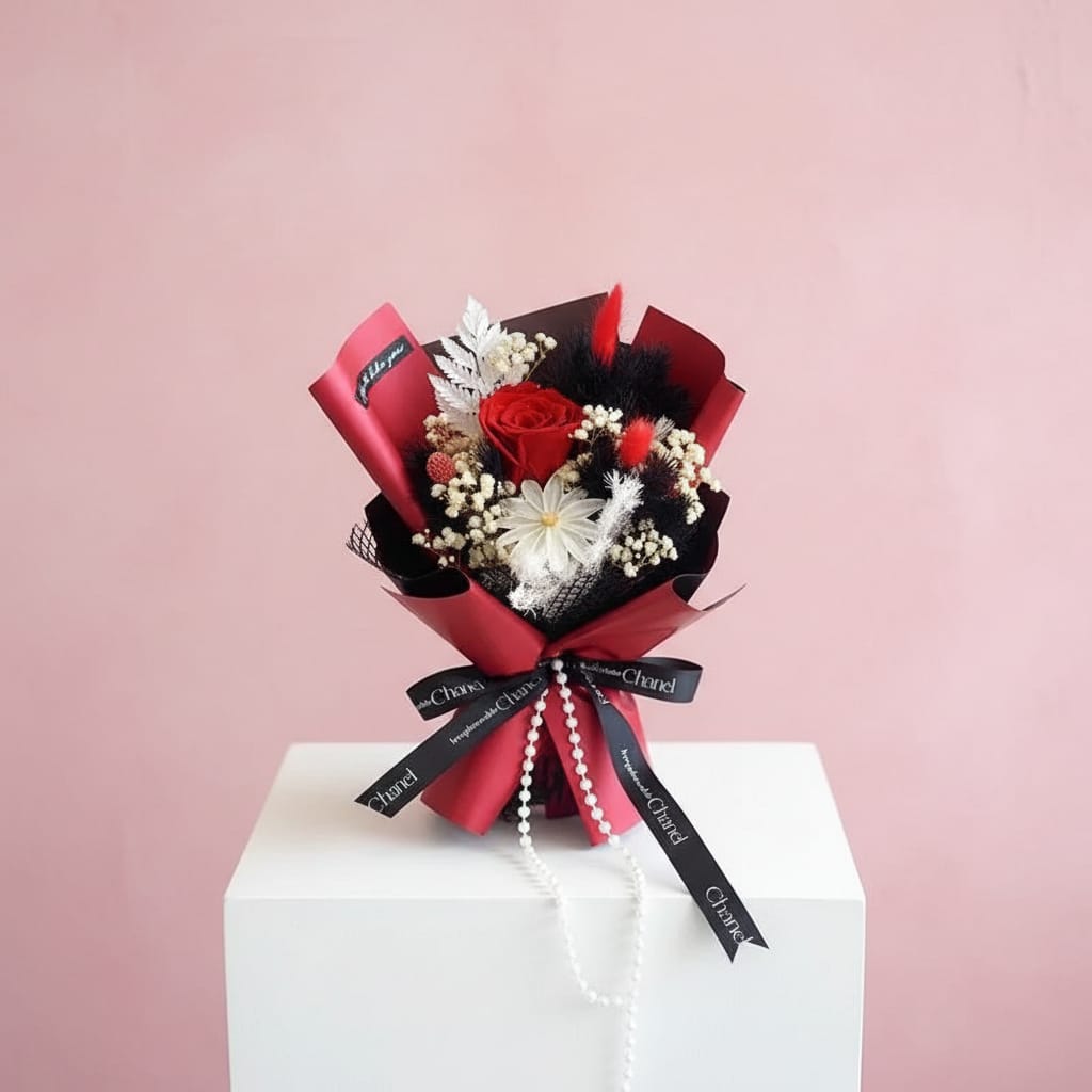 Single Preserved Roses bouquet - Be My Valentine's