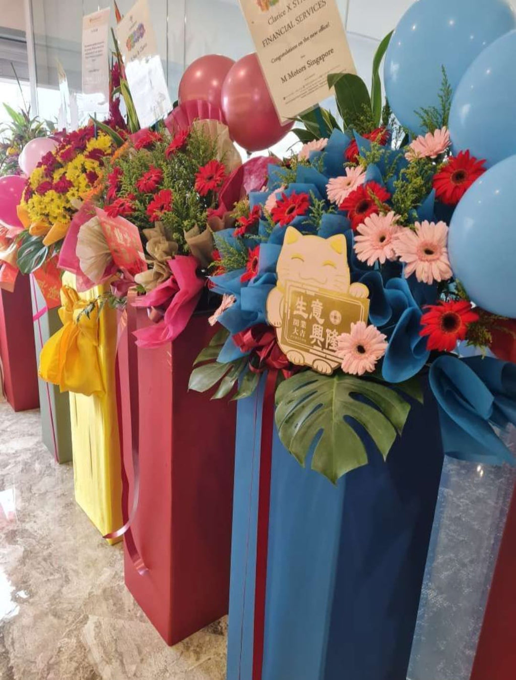 omakase Grand Opening Floral Stand