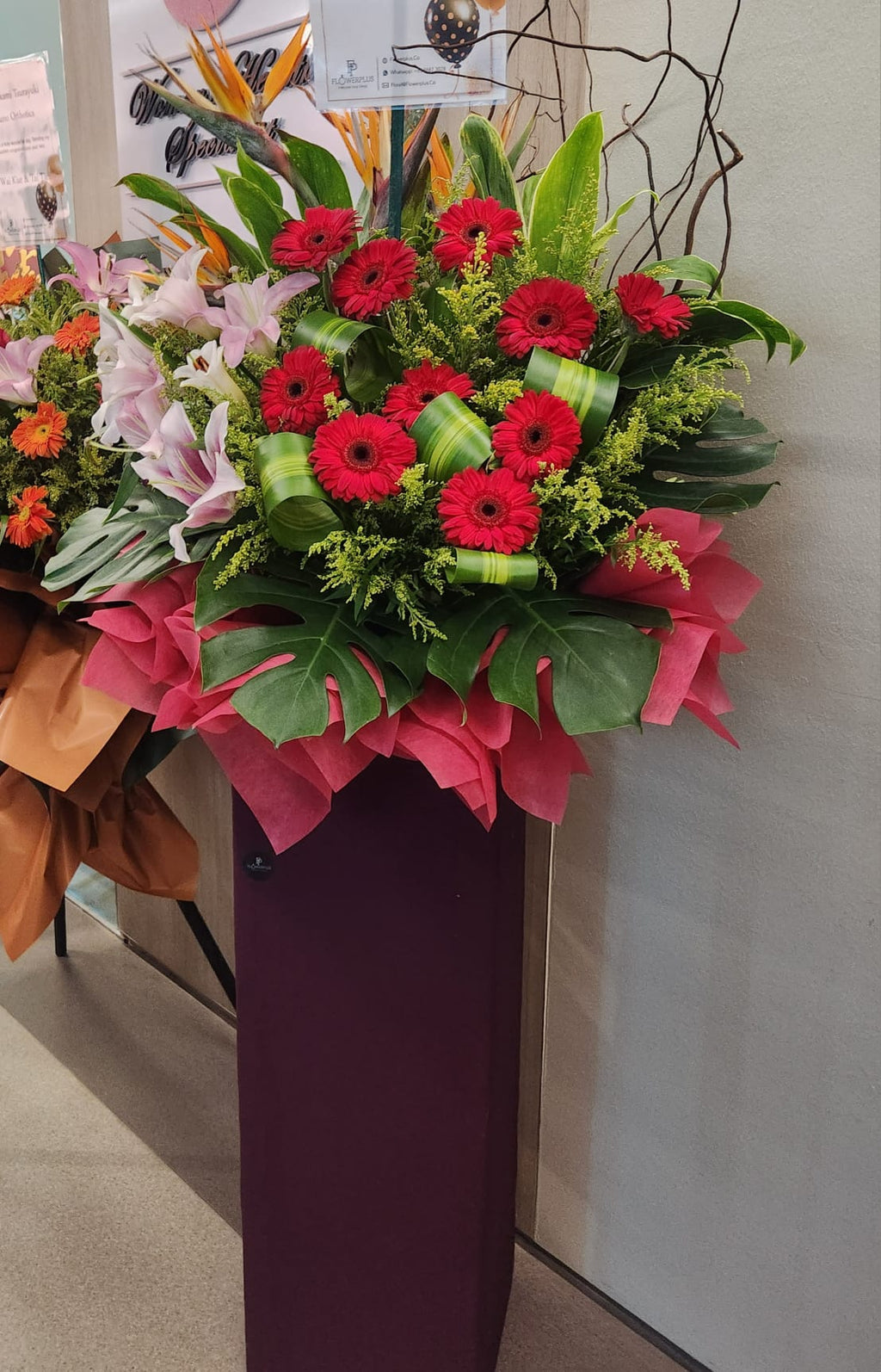 omakase Grand Opening Floral Stand