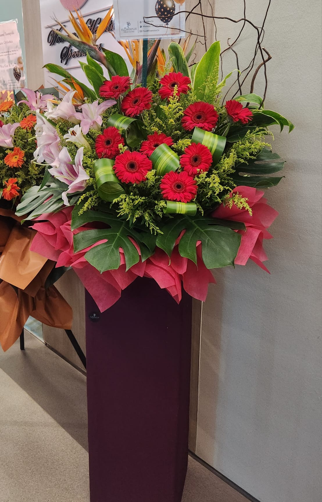 omakase Grand Opening Floral Stand