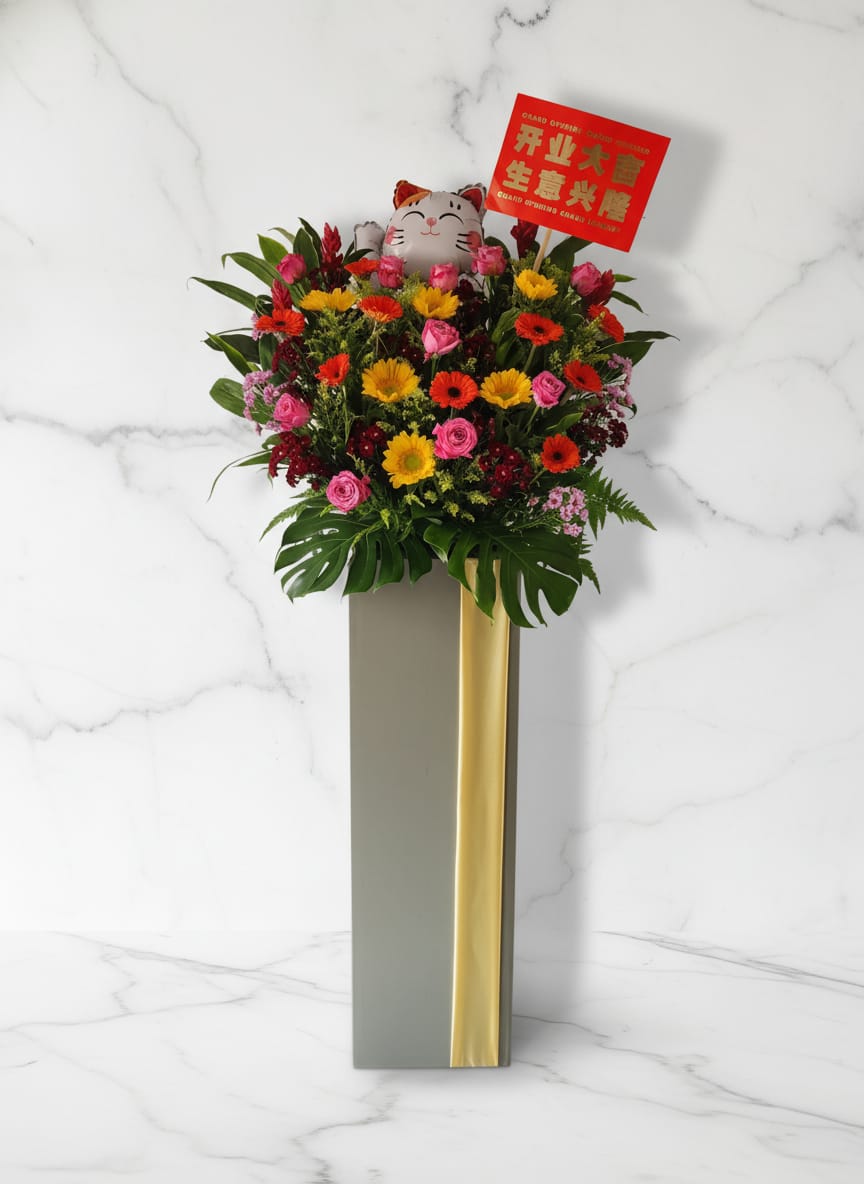 Majestic Success Grand Opening Flowers Stand