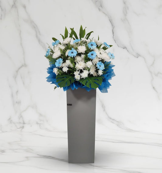 🕊️Eternal Moment - Sympathy Flower Stand ( Blue )