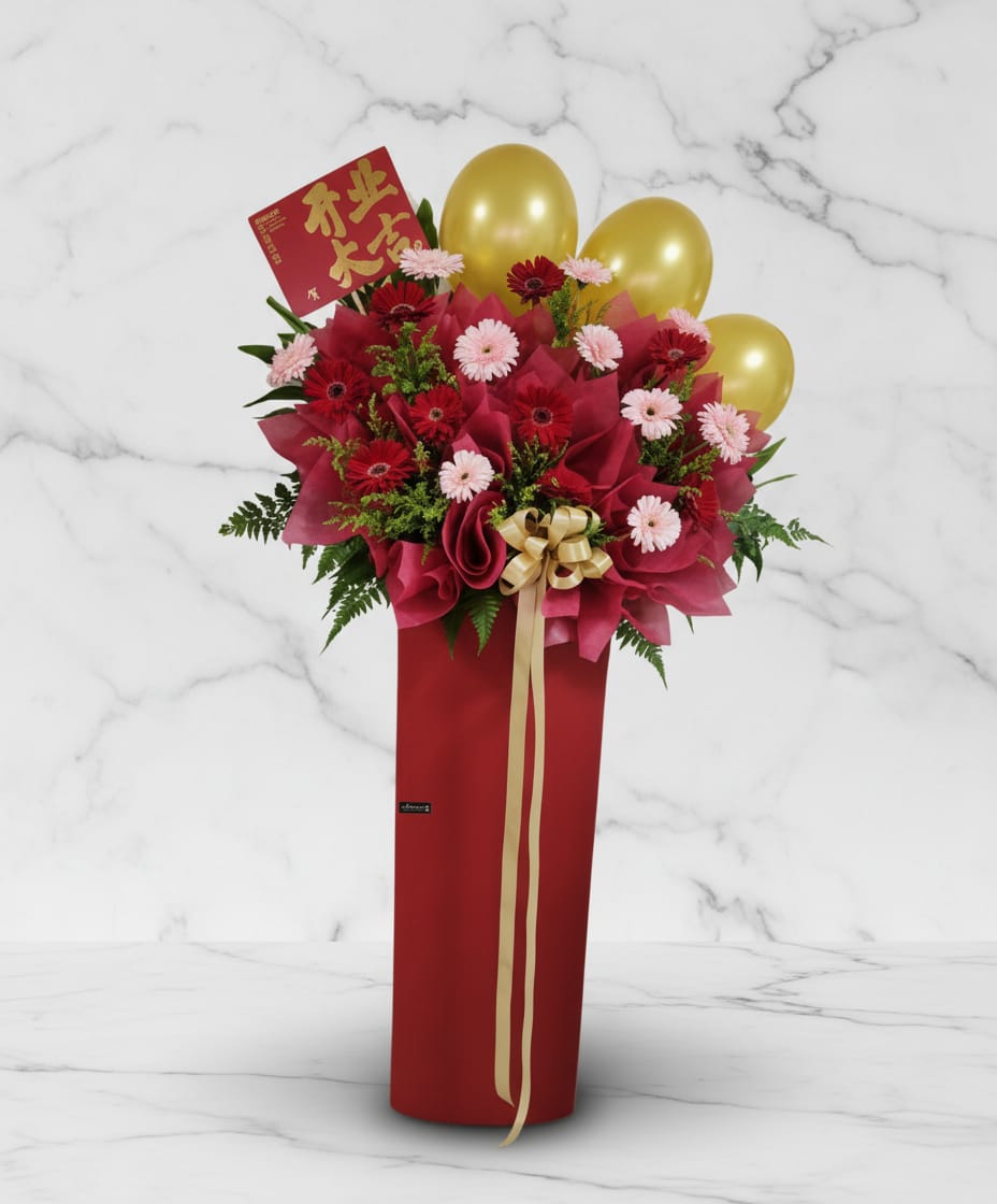 Fiery Passion Grand Opening Floral Stand ( P & R )