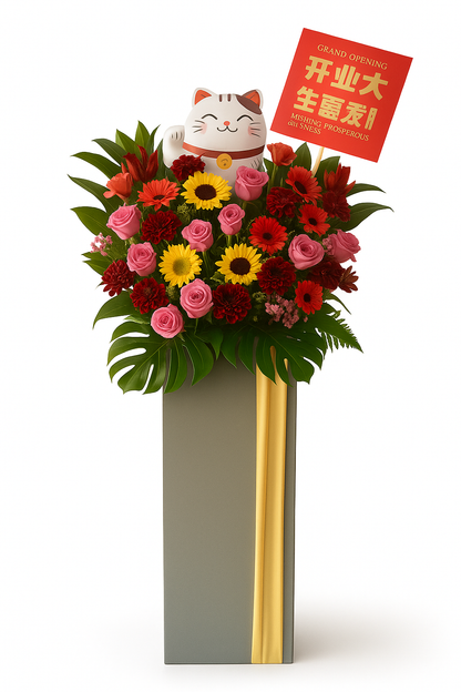 Majestic Success Grand Opening Flowers Stand