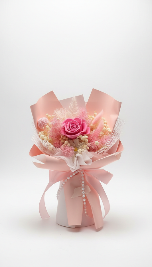 Single Preserved Roses bouquet - Be My Valentine's